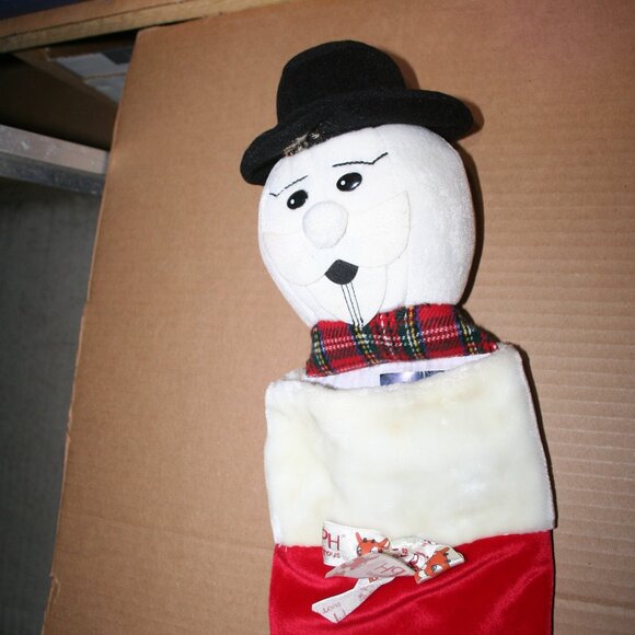 Sam the Snowman Rudolph the Red Nose Raindeer 22" Christmas Stocking - Picture 4 of 6